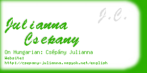 julianna csepany business card