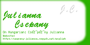 julianna csepany business card